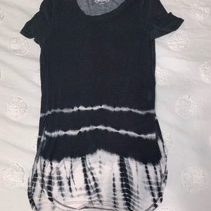 Tie-dye high low shirt